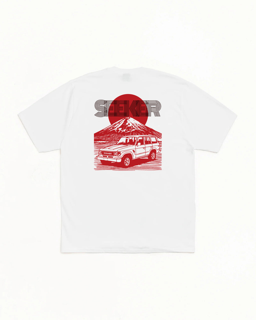 SEEKER WHEELS | Retro Automotive Culture Graphic Tee